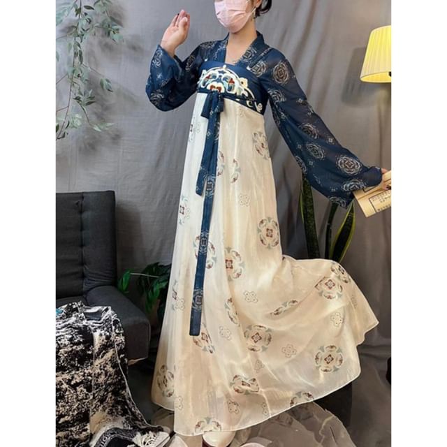 Patterned Hanfu Costume Set