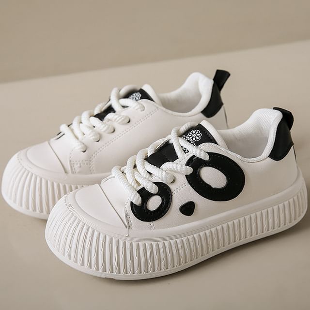 Two Tone Platform Sneakers