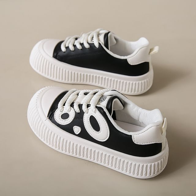 Two Tone Platform Sneakers