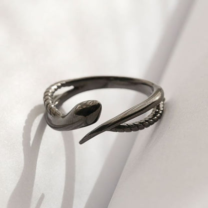 Couple Matching Serpent Open Ring