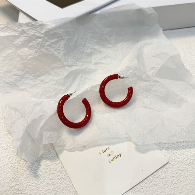 (Various Designs) Open Earring Alloy Hoop