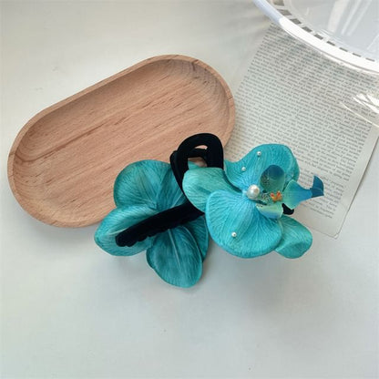 Floral Clamp Fabric Hair