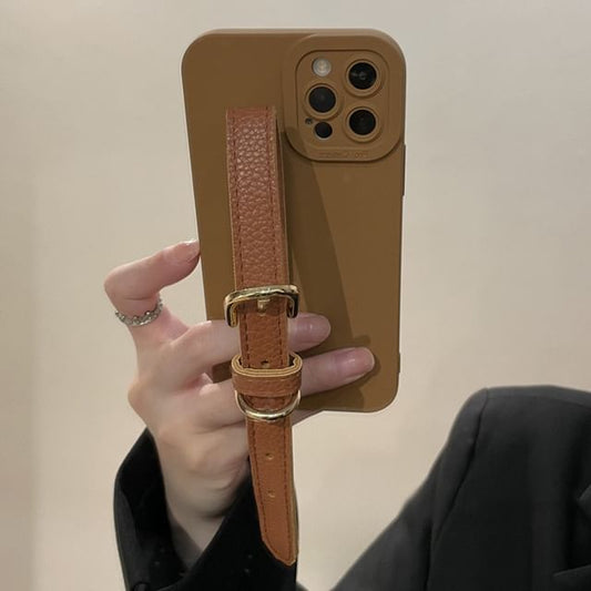 Phone Strap Pearl Faux Case