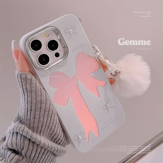 Ribbon Pom Pom Phone Case