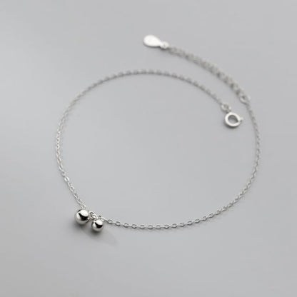 Bead Sterling Silver Anklet