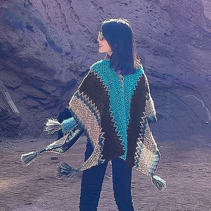 Zig Zag Tassel Shawl