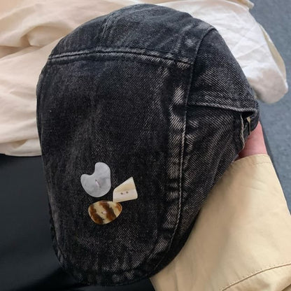 Denim Flat Cap