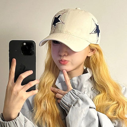 Baseball Star Cap Embroidered