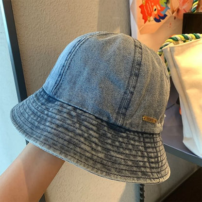 Washed Denim Bucket Hat