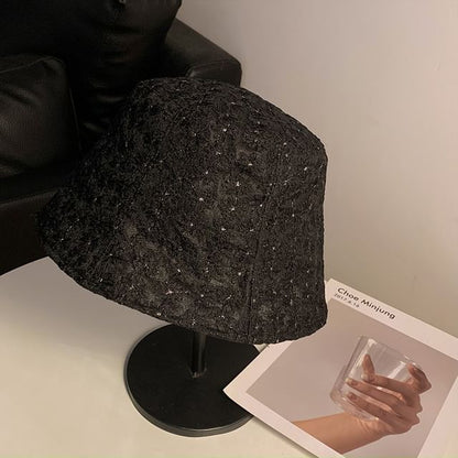 Floral Embroidered Bucket Hat