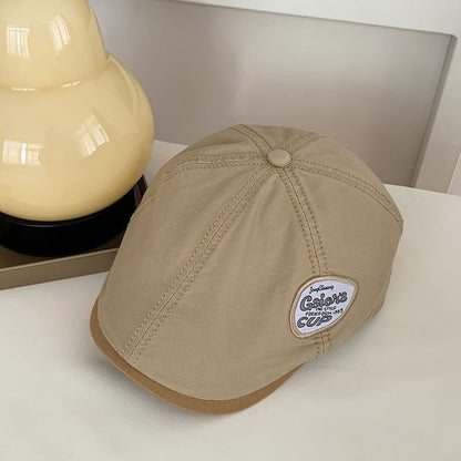 Lettering Applique Flat Cap