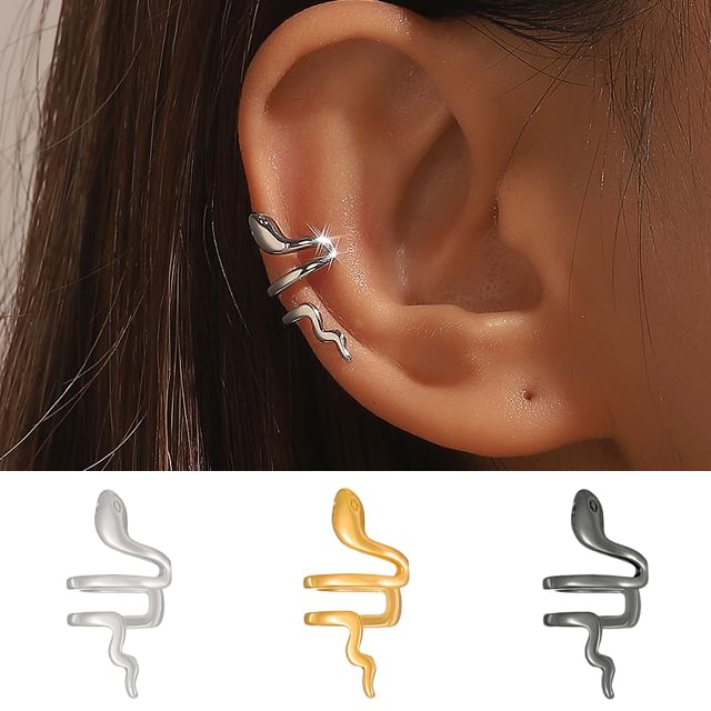 Snake Alloy Ear Cuff