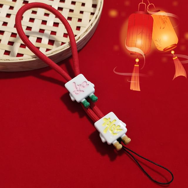 Mahjong Wrist Phone Strap