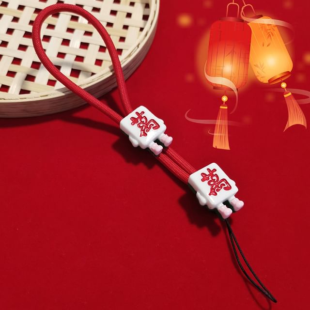 Mahjong Wrist Phone Strap