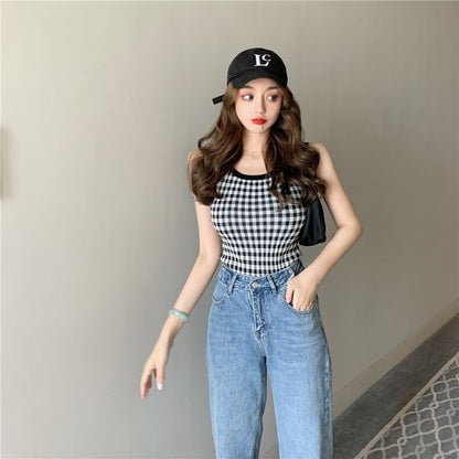 Top Check Cami