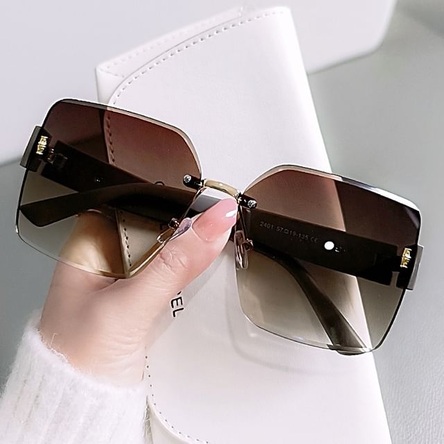 Square Frameless Sunglasses