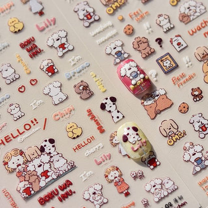 Dog Nail Art Stickers (Various Designs)