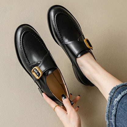 Faux Leather Monk Strap Shoes