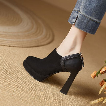 Chunky Heel Ankle Boots