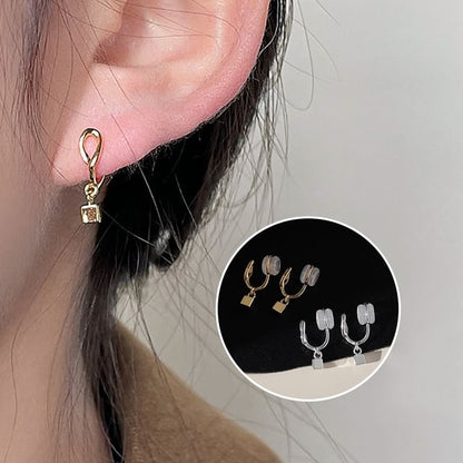 Alloy Cuff Earring Drop Cube