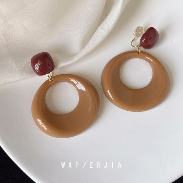 Drop Resin Earring Hoop