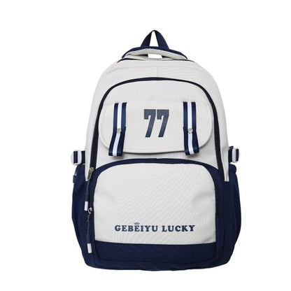 Lettering Nylon Backpack