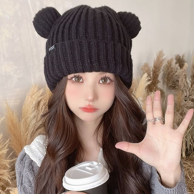 Ear Bear Beanie Knit
