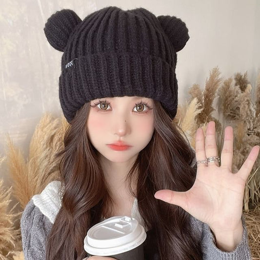 Ear Bear Beanie Knit
