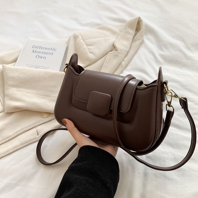 Faux Leather Shoulder Bag