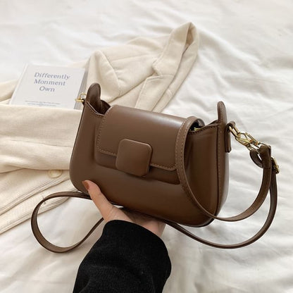 Faux Leather Shoulder Bag