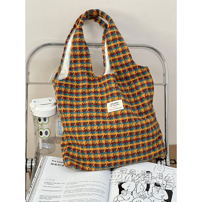 Patterned Tote Bag / Bag Charm / Set