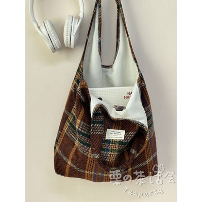 Patterned Tote Bag / Bag Charm / Set