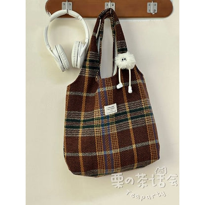 Patterned Tote Bag / Bag Charm / Set