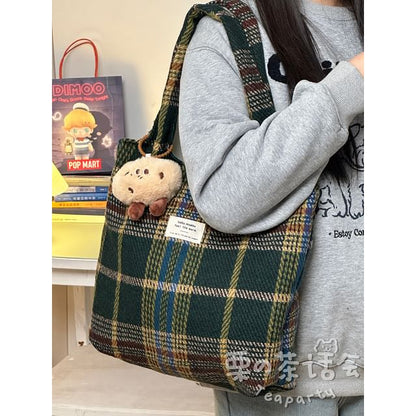 Patterned Tote Bag / Bag Charm / Set