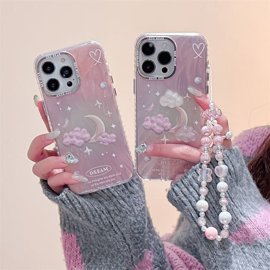 Moon Cloud Phone Case - iPhone 15 Pro Max / 15 Pro / 15 / 14 Pro Max / 14 Pro / 14 / 13 Pro Max / 13 Pro / 13 / 12 Pro Max / 12 Pro / 12 / 11