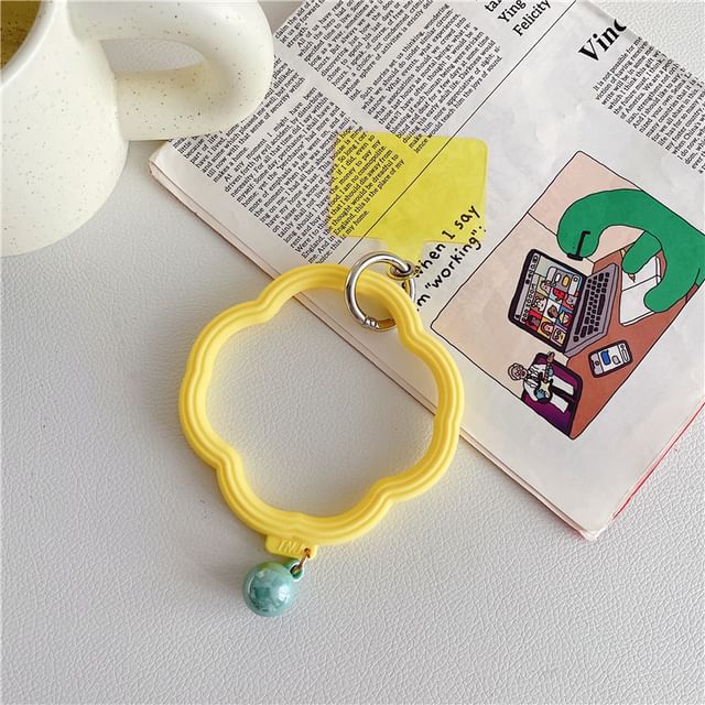 Wavy Hoop Phone Strap with Lanyard Pad