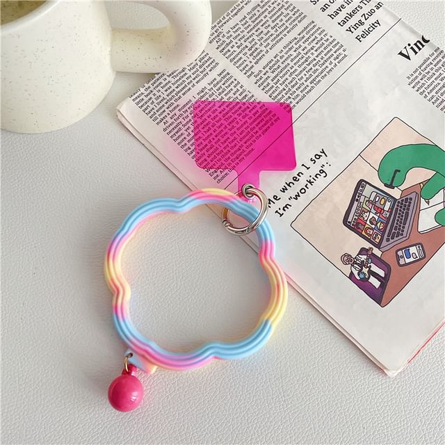 Wavy Hoop Phone Strap with Lanyard Pad