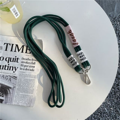 Lettering Phone Lanyard with Lanyard Pad