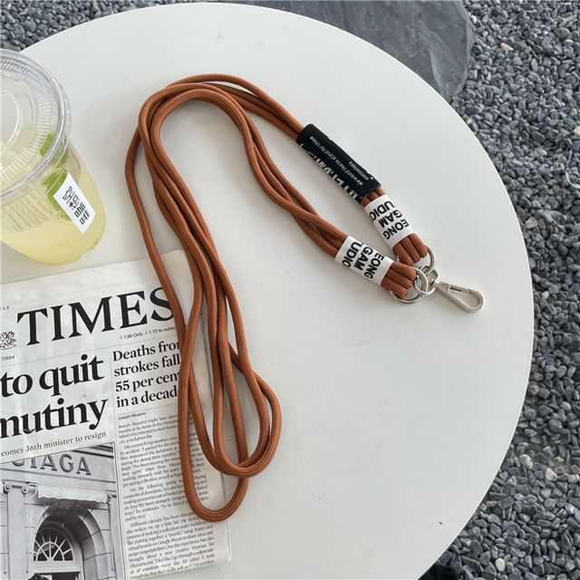 Lettering Phone Lanyard with Lanyard Pad