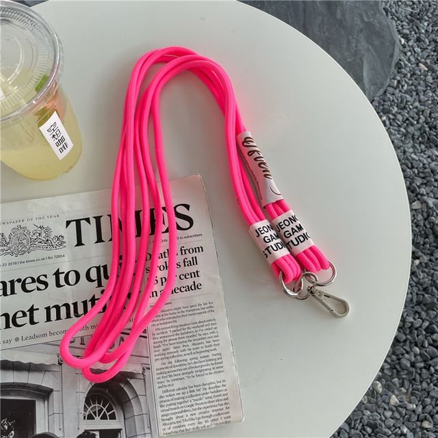 Lettering Phone Lanyard with Lanyard Pad