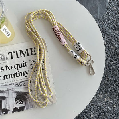 Lettering Phone Lanyard with Lanyard Pad