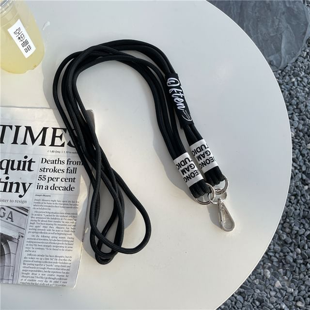 Lettering Phone Lanyard with Lanyard Pad