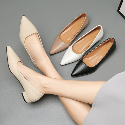 Chunky Heel Pumps