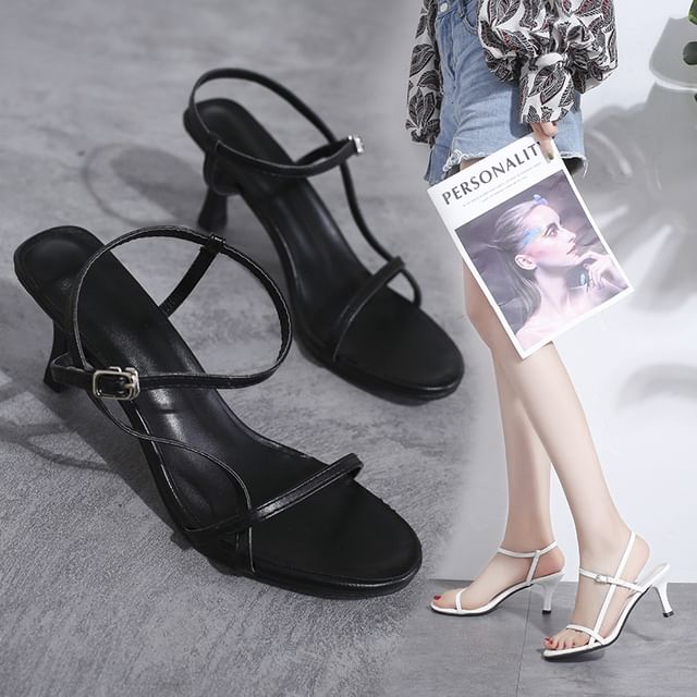High Heel Ankle Strap Sandals