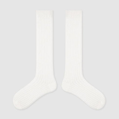 Plain Mid-Calf Socks