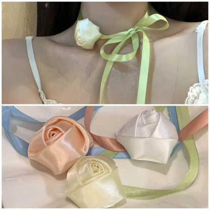 Rose Choker Ribbon