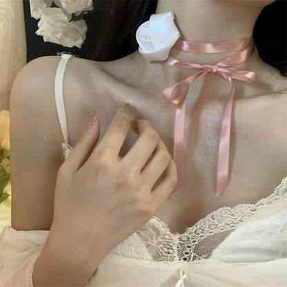Rose Choker Ribbon