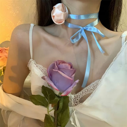 Rose Choker Ribbon
