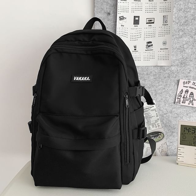 Plain Nylon Backpack