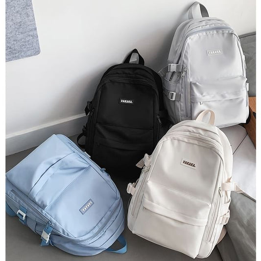 Plain Nylon Backpack